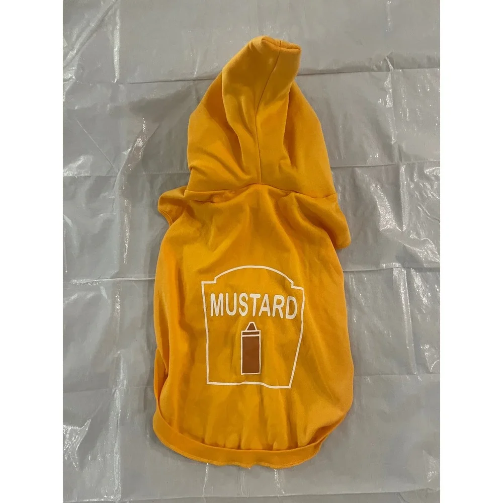 Hyde and Eek Boutique Pet Mustard Sweatshirt Costume XL Yellow Dog Halloween